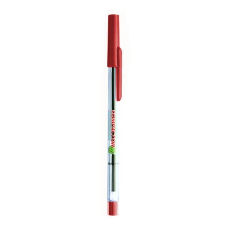 CANETA ESFEROGRÁFICA 0.7mm VERMELHA - COMPACTOR COMPACTOR
