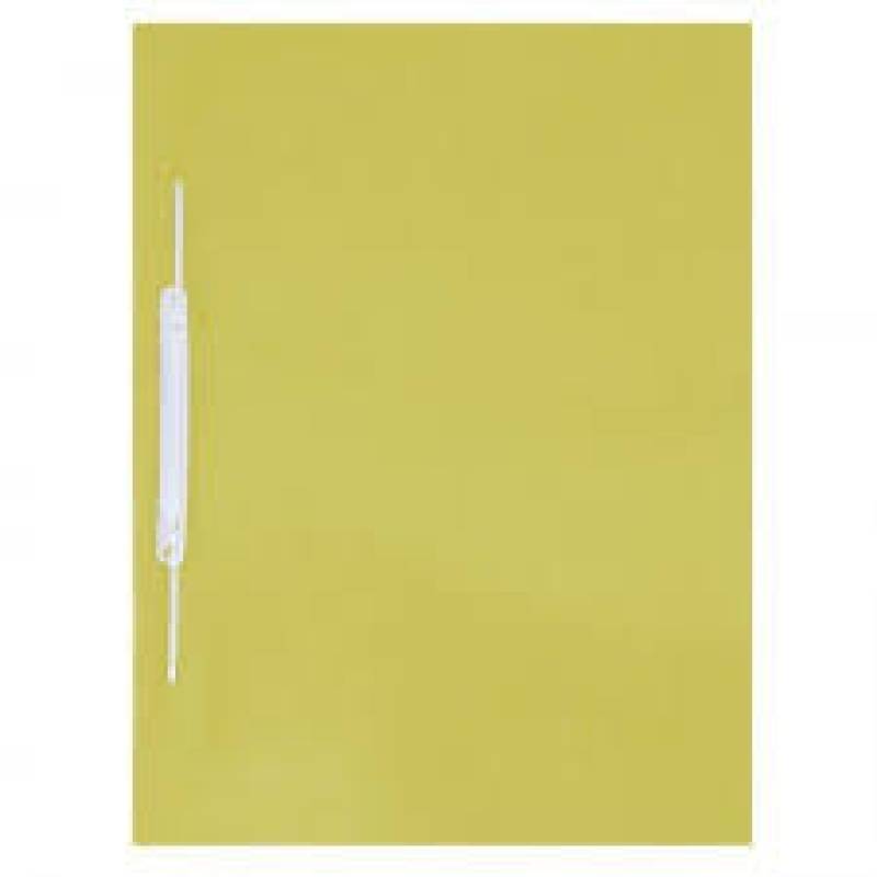 PASTA PLÁSTICA GRAMPO TRILHO 335x226x10mm AMARELA - ACP ACP