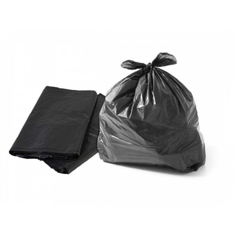 SACO DE LIXO PRETO 50L 63cmx75cmx0,04 c/ 100 Unid. - BDG BDG Embalagens