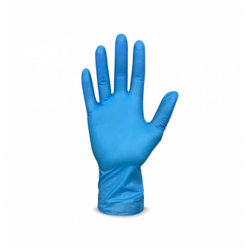 LUVA NITRÍLICA AZUL M CX. C/ 100 UNID. - VABENE VABENE
