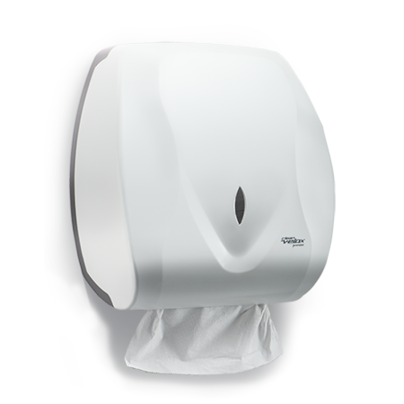 DISPENSER P/ PAPEL TOALHA INTERFOLHAS 2 OU 3D, BRANCO - PREMISSE PREMISSE