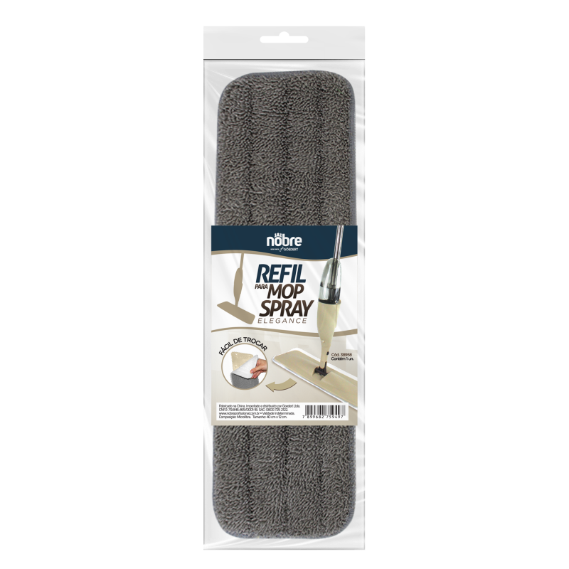REFIL DE MICROFIBRA P/ MOP SPRAY ELEGANCE NOBRE  NOBRE