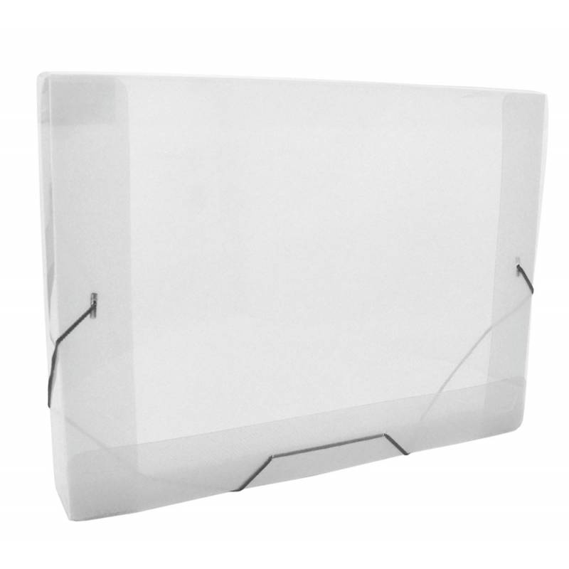 PASTA ABA ELÁSTICO OFÍCIO 335x245x40mm CRISTAL- ACP ACP