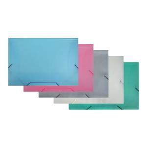 PASTA ABA ELÁSTICO OFÍCIO 348x233mm PEROLIZADA CINZA- ACP