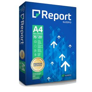 PAPEL A4 210mmX297mm 75g 500fls BRANCO REPORT PREMIUM - SUZANO