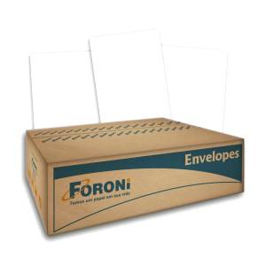 ENVELOPE SACO BRANCO 162x229mm CX. C/ 100 Unid. - FORONI