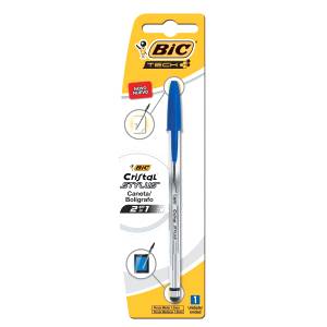 CANETA ESFEROGRÁFICA CRISTAL STYLUS TOUCH SCREEN AZUL - BIC