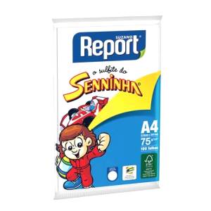 PAPEL A4 210mmX297mm 75g 100fls Branco SENINHA - REPORT