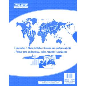 BLOCO DE PAPEL P/ FLIP CHART MICROSSERRILHADO 63x81cm C/ 50Fls - SÃO DOMINGOS 