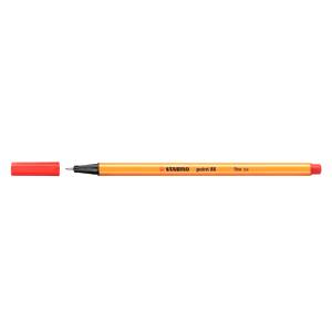 CANETA FINE 0.4mm VERMELHA POINT 88 - STABILO