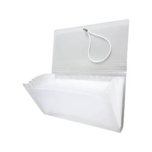 PASTA SANFONADA CHEQUE C/ 12 DIVISÓRIAS CRISTAL - ACP 