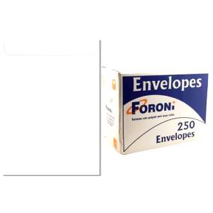 ENVELOPE SACO BRANCO 162x229mm CX. C/ 250 Unid. - FORONI