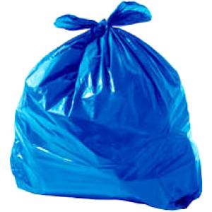 SACO DE LIXO AZUL 20L 38cmx50cmx0,04 c/ 100 Unid. - VIVA PACK